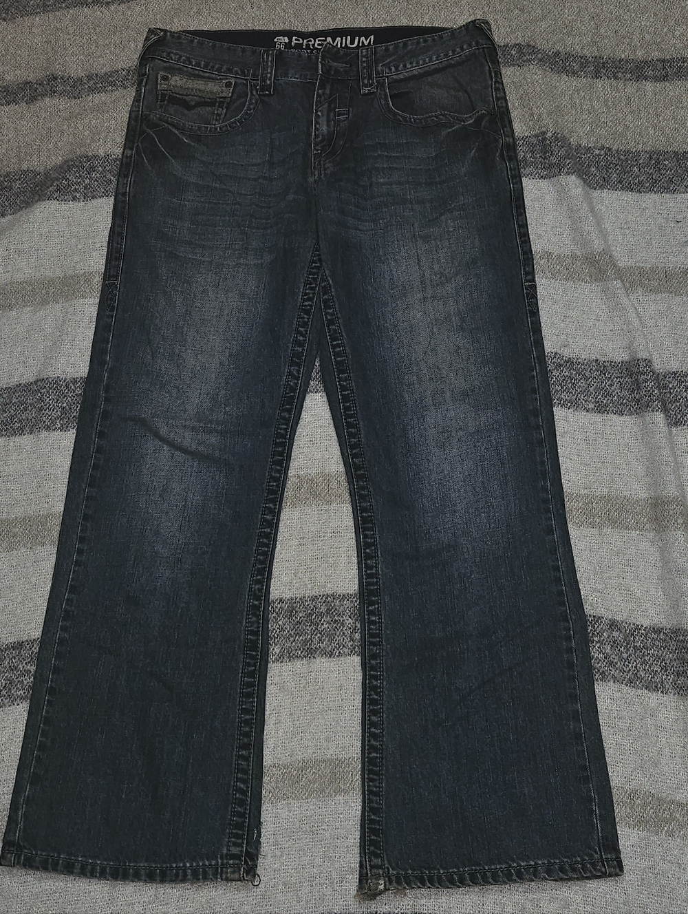 ⚠️Free Bundle Item Route 66 Premium Denim Blue Bootcut Jeans
